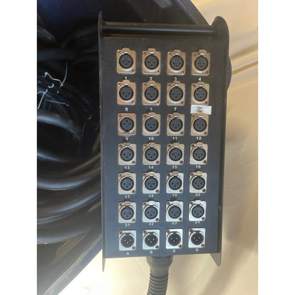 Behringer Eurodesk SL2442FX-PRO Mixer and ~150’ 28 Channel XLR Snake