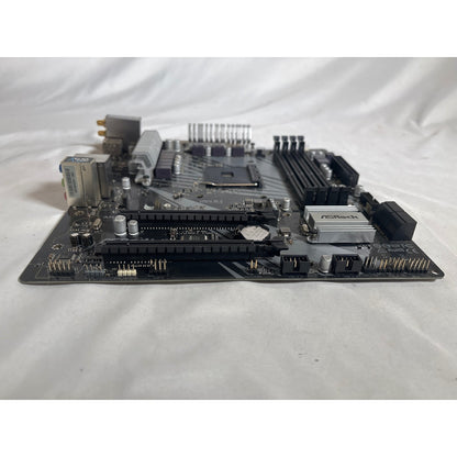 ASRock B450M/ac AM4 Micro ATX Motherboard Untested AS IS FOR PARTS