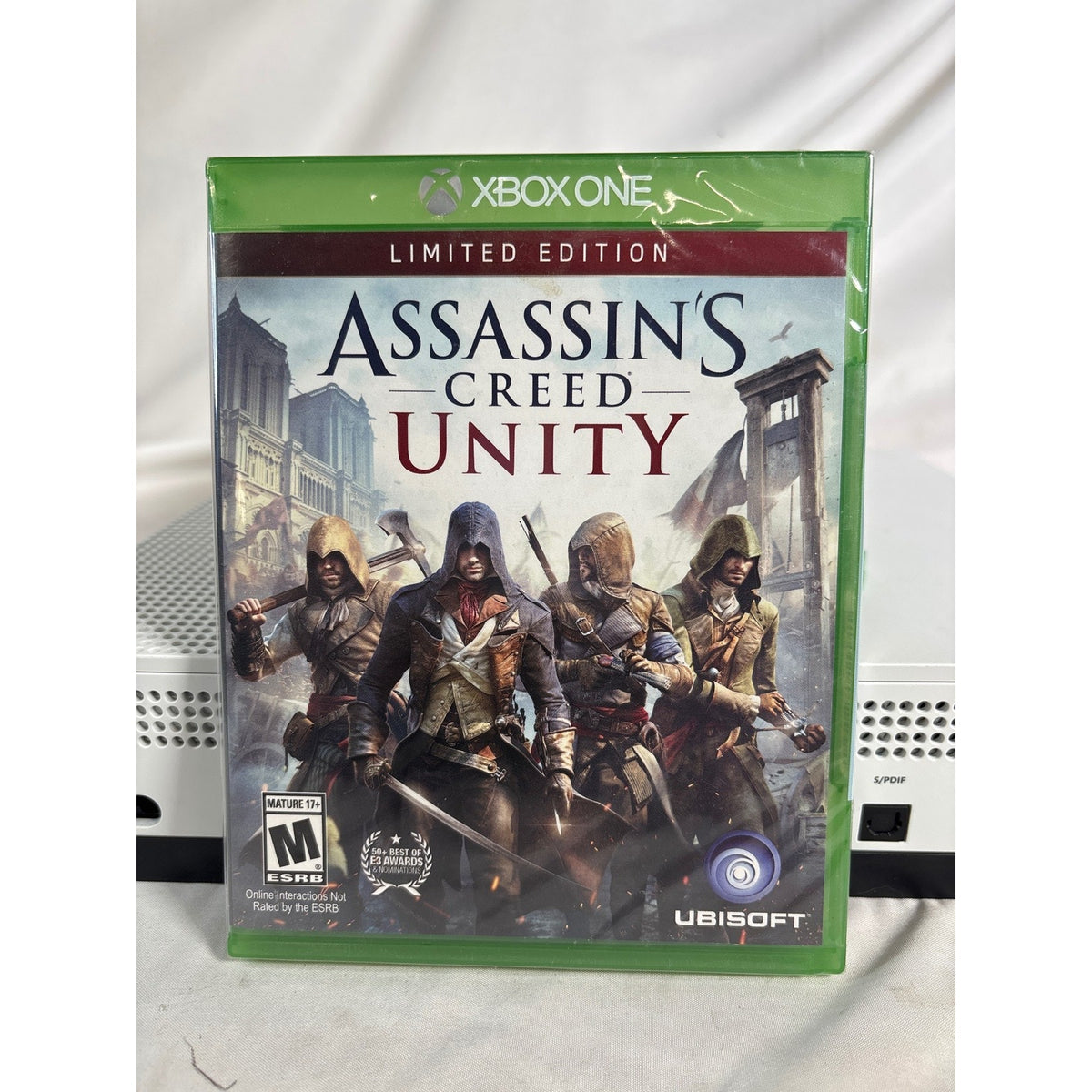 Microsoft Xbox One S Model 1681 White Console + 7 Games RDR2 Diablo, Destiny