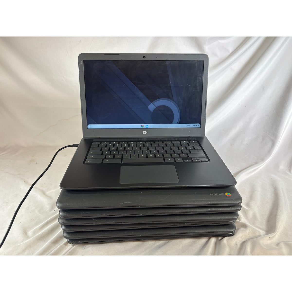 Lot of 7 HP Chromebook 14A G5 AMD A4-9120C Radeon R4 4GB 16GB SSD 14"