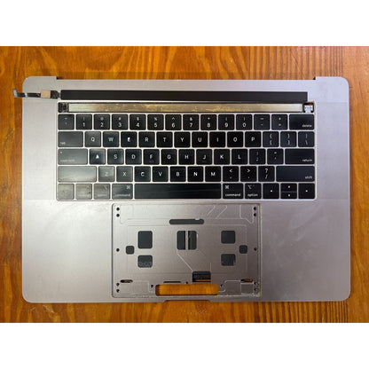 MacBook Pro 15 Top Case Keyboard Assembly w Touch Bar and Battery Silver
