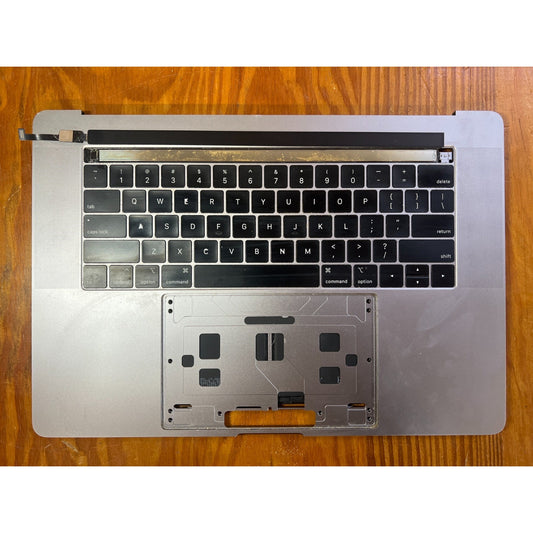 MacBook Pro 15 Top Case Keyboard Assembly w Touch Bar and Battery Silver