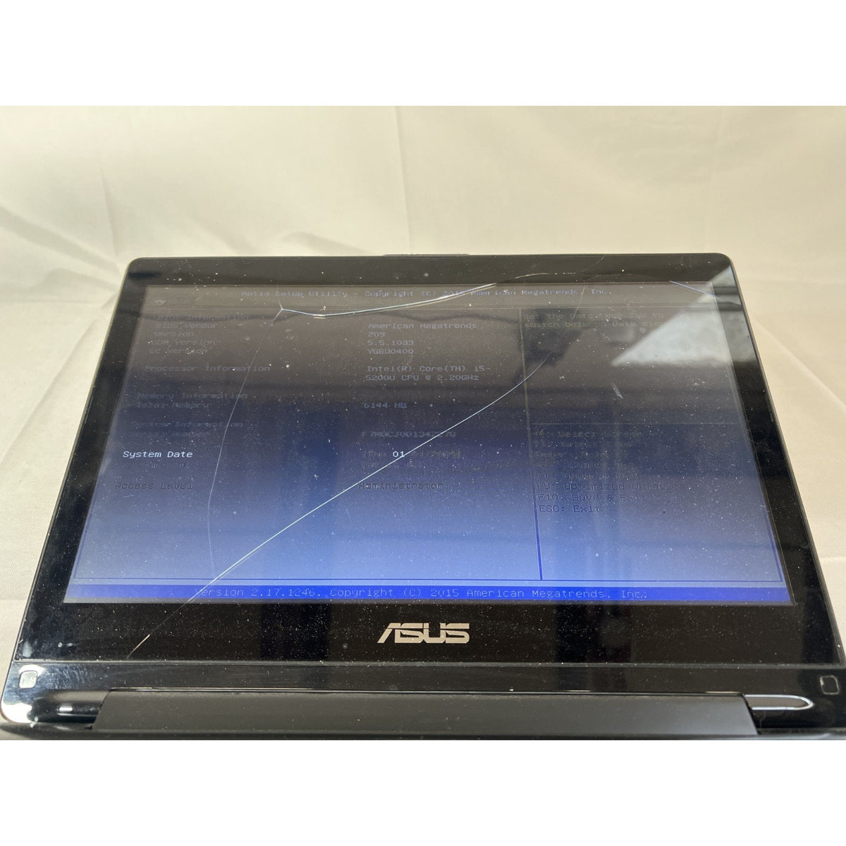 ASUS Q302LA Laptop i5-5200U 2.20GHz 6GB RAM Boots to BIOS